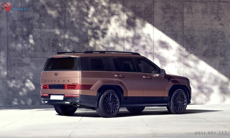 Ngoại thất đuôi xe santafe 2025